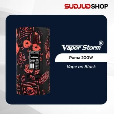 vaporstorm puma 200w vape on black