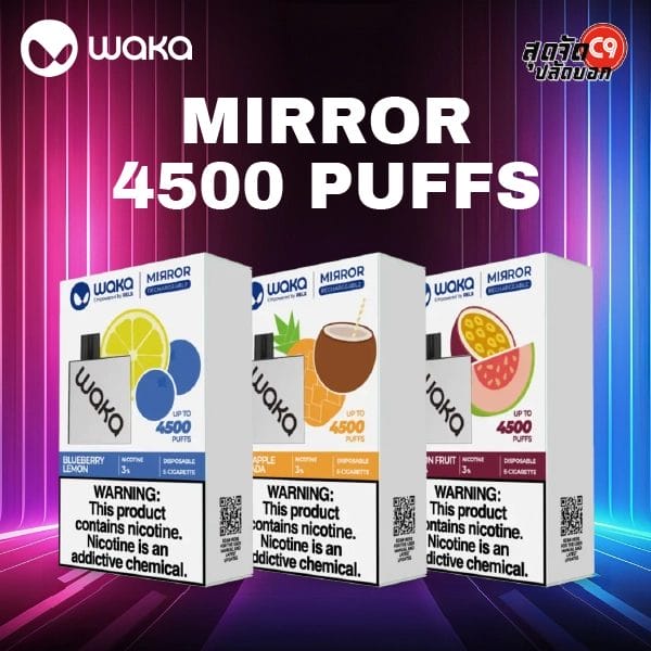 waka mirror 4500 puffs by relx
